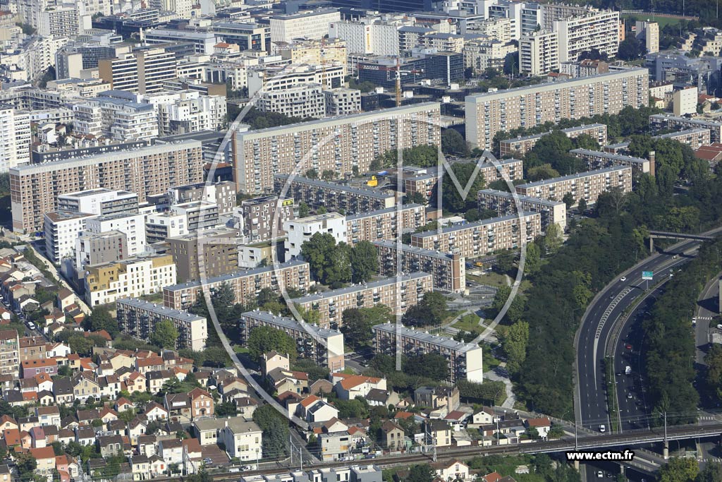 Photo arienne de Arcueil (Quartier Joliot-Curie)
