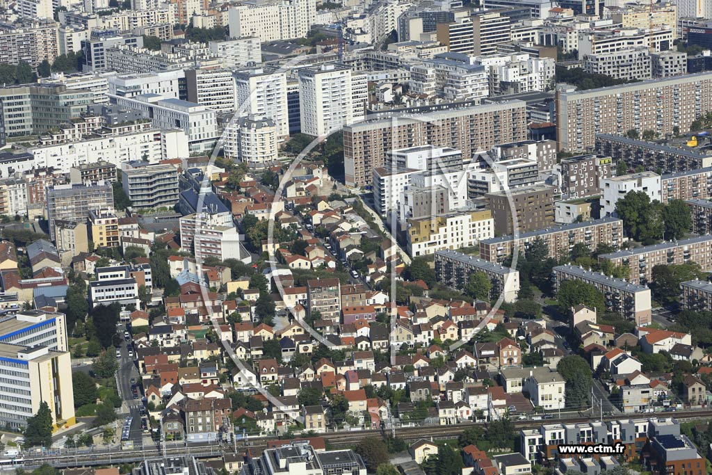 Photo arienne de Arcueil (Quartier Joliot-Curie)