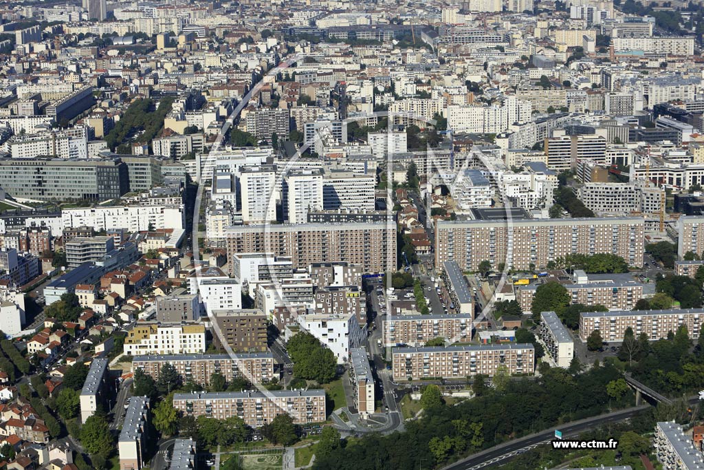 Photo arienne de Arcueil (Quartier Joliot-Curie)