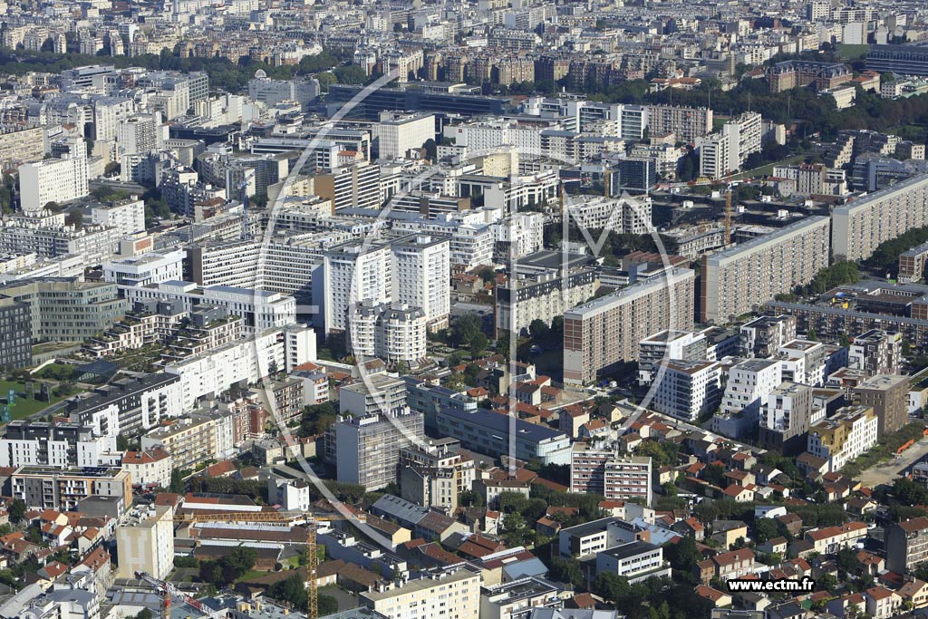 Photo arienne de Arcueil (Quartier Joliot-Curie)