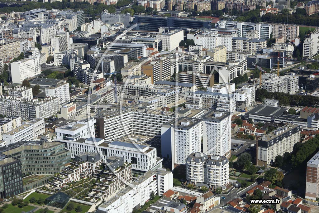 Photo arienne de Arcueil (Quartier Joliot-Curie)
