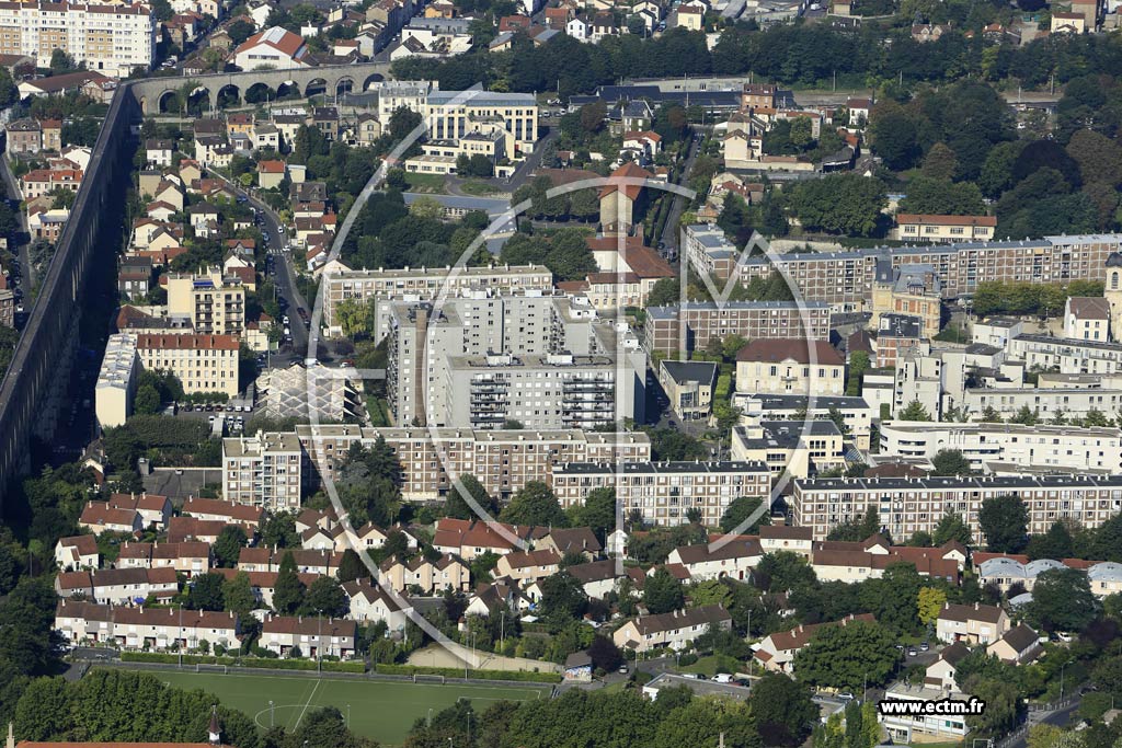 Photo arienne de Arcueil (Quartier Jules Ferry)