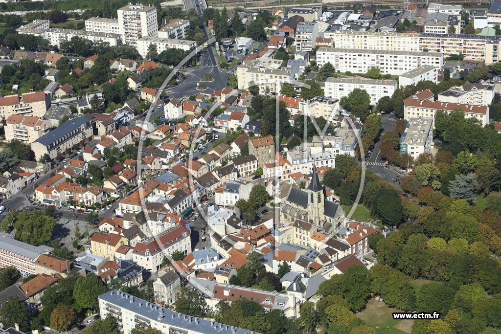 Photo arienne de Bagneux (Centre-Ville)