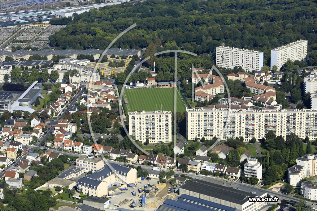 Photo arienne de Bagneux (Garlande)