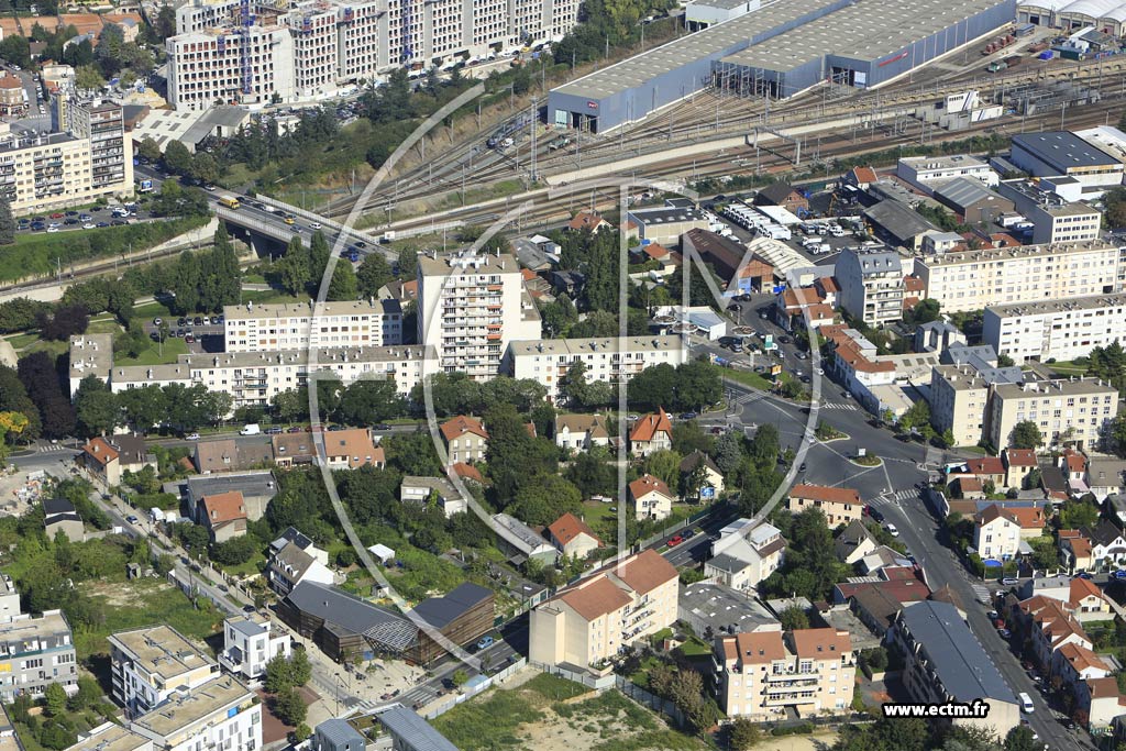 Photo arienne de Bagneux (Garlande)