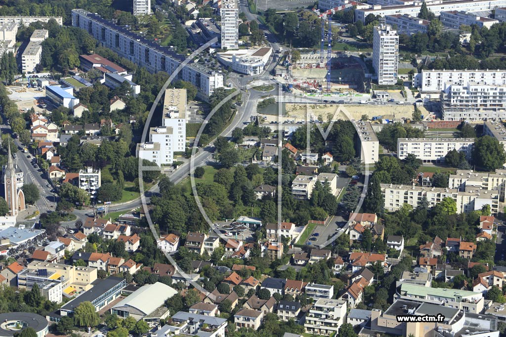 Photo arienne de Bagneux (les Cuverons)
