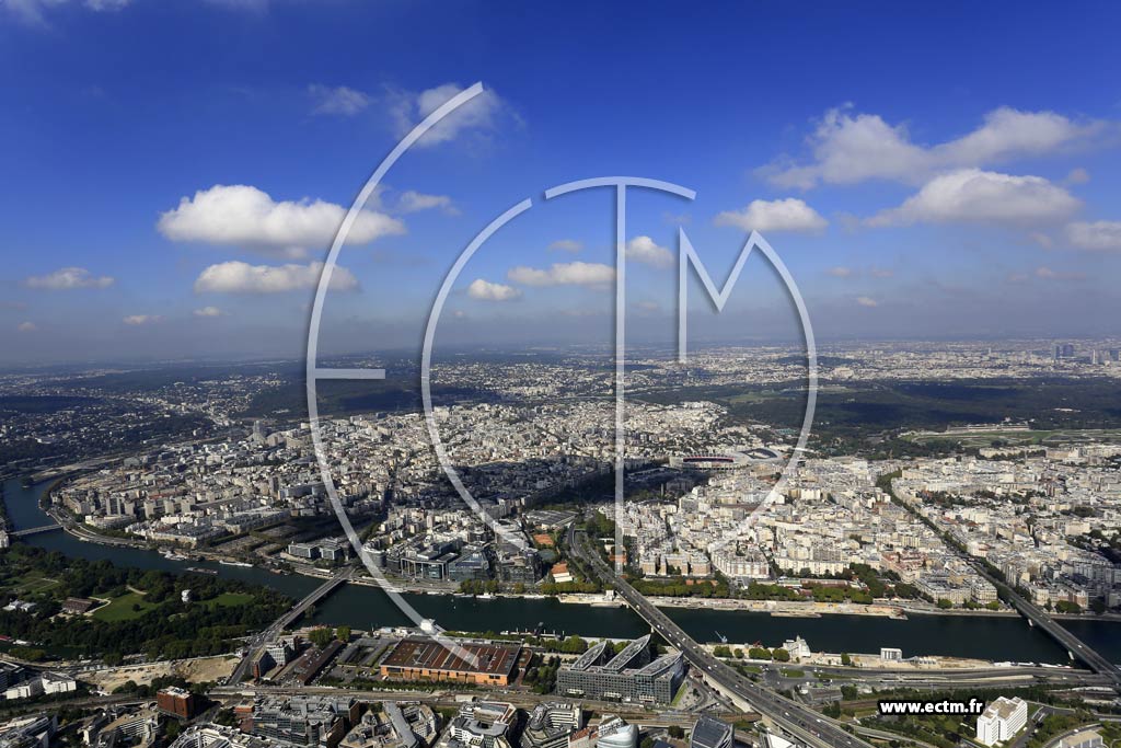 Photo arienne de Boulogne-Billancourt