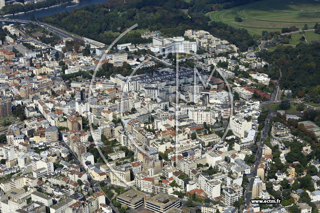 Photo arienne de Boulogne-Billancourt (Parchamp - Albert Kahn)