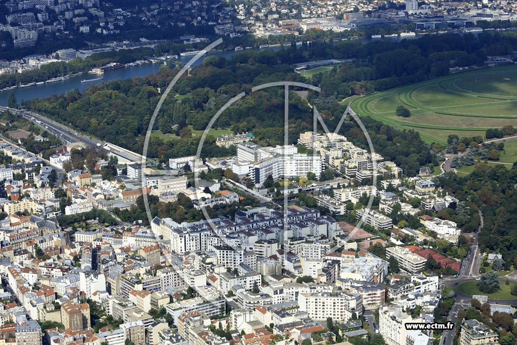 Photo arienne de Boulogne-Billancourt (Parchamp - Albert Kahn)