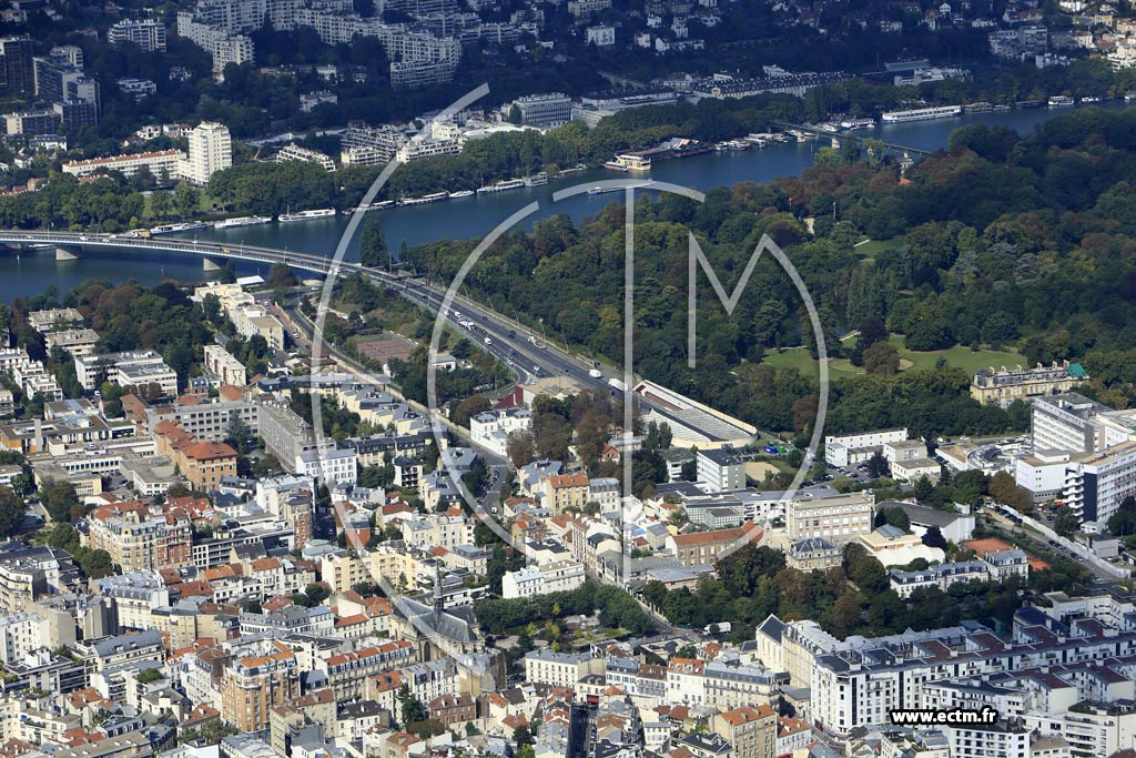 Photo arienne de Boulogne-Billancourt (Parchamp - Albert Kahn)