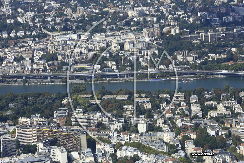 Photo arienne de Boulogne-Billancourt (Parchamp - Albert Kahn)