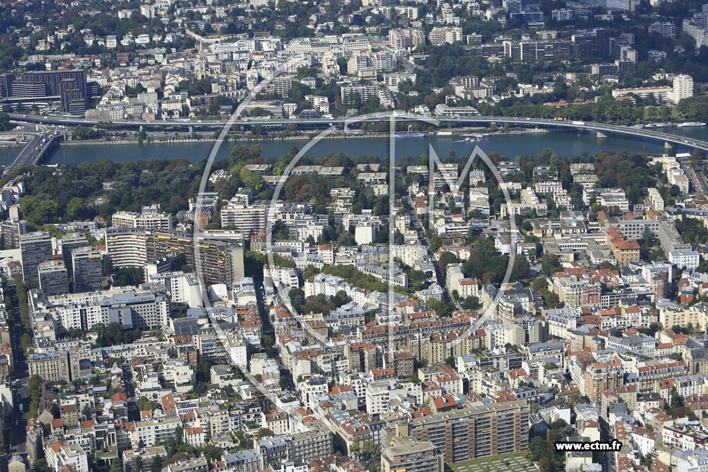 Photo arienne de Boulogne-Billancourt (Parchamp - Albert Kahn)