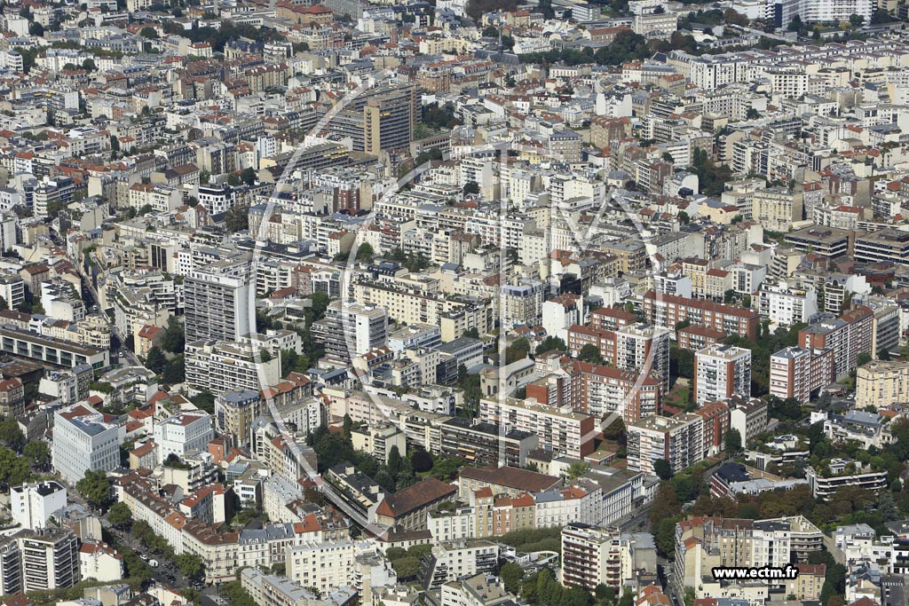 Photo arienne de Boulogne-Billancourt (Prince-Marmottan)