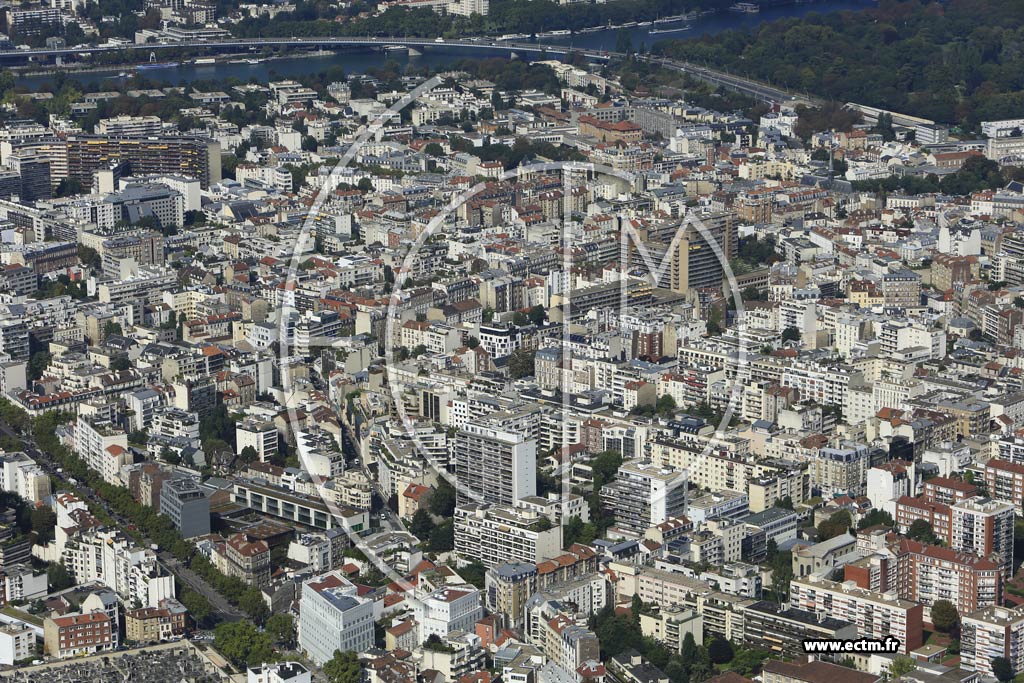 Photo arienne de Boulogne-Billancourt (Prince-Marmottan)