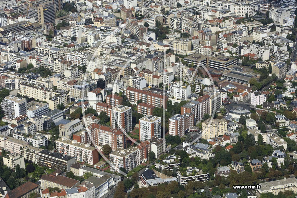 Photo arienne de Boulogne-Billancourt (Prince-Marmottan)