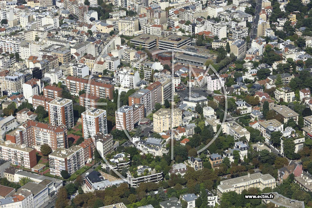 Photo arienne de Boulogne-Billancourt (Prince-Marmottan)