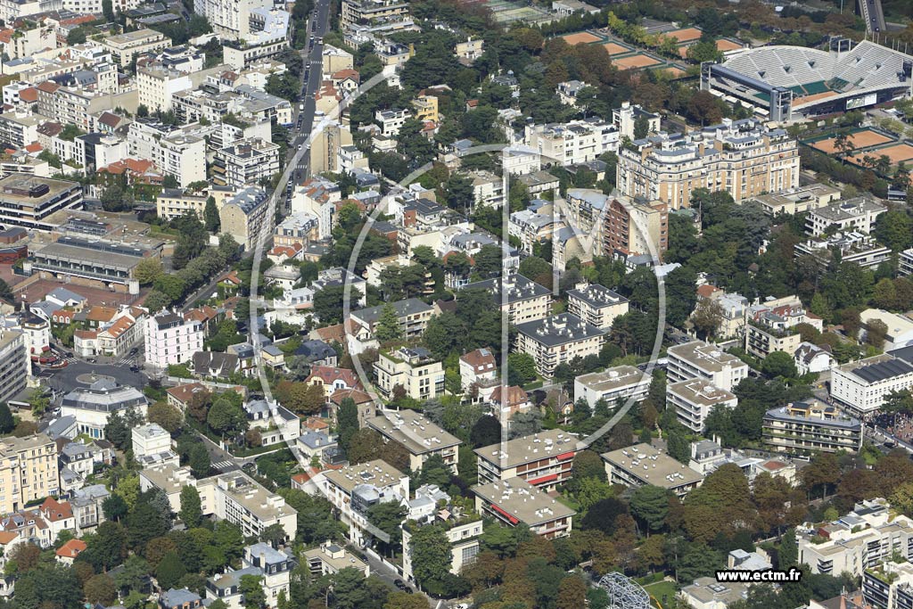 Photo arienne de Boulogne-Billancourt (Prince-Marmottan)