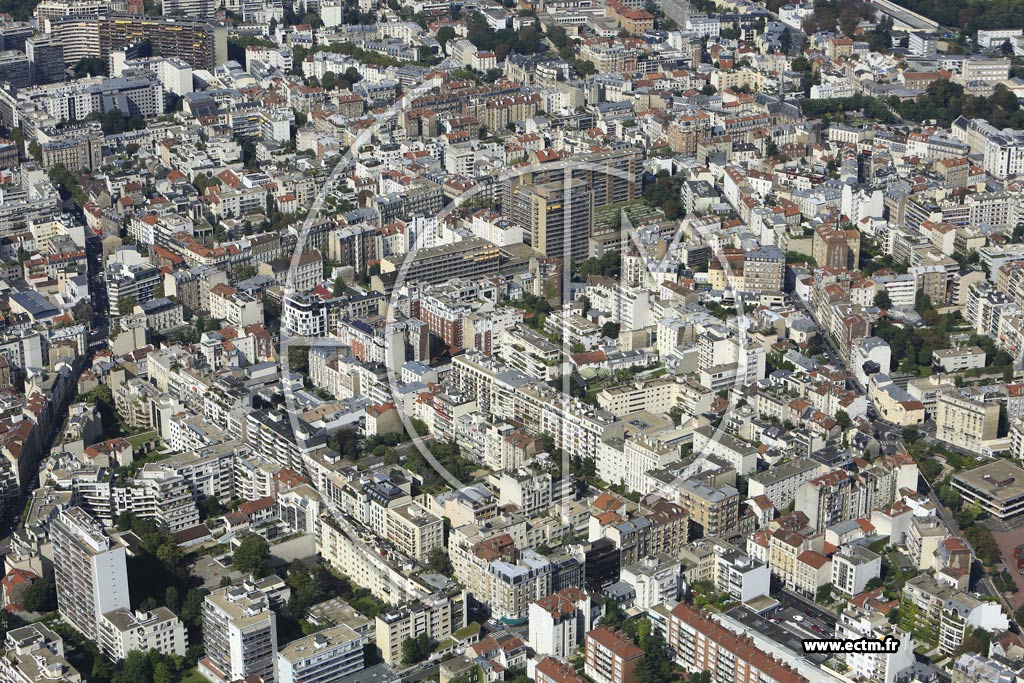 Photo arienne de Boulogne-Billancourt (Prince-Marmottan)