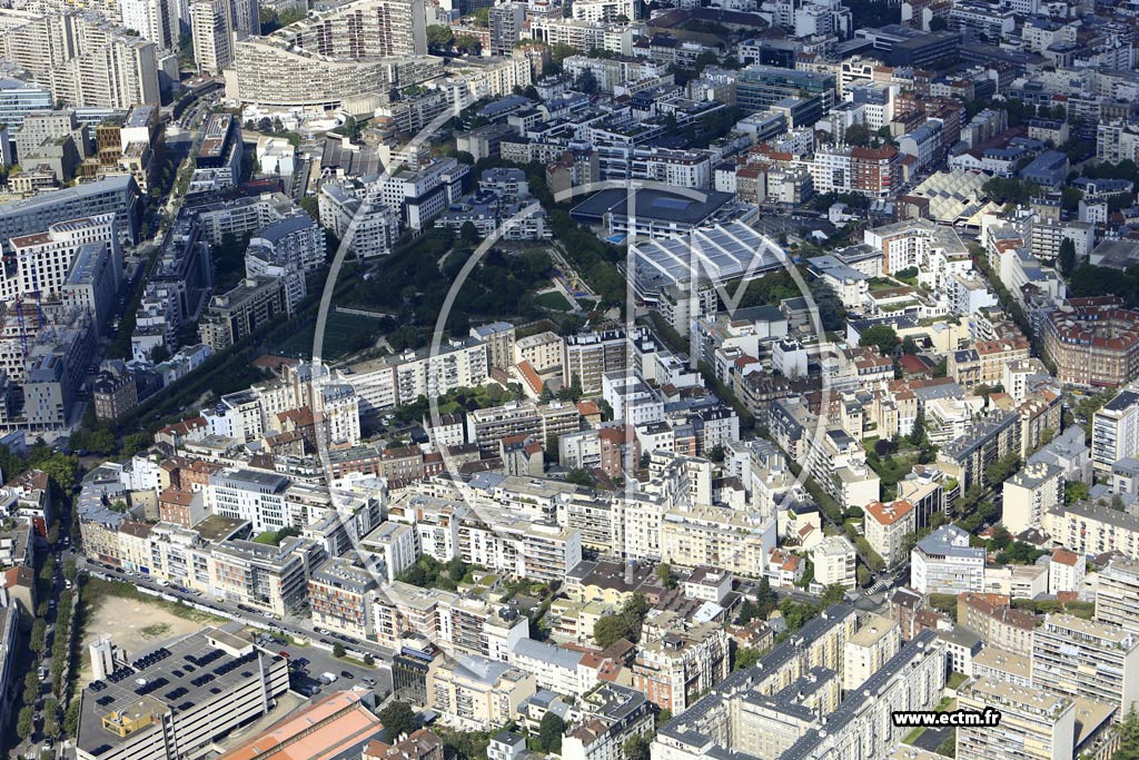 Photo arienne de Boulogne-Billancourt (Rives de Seine)