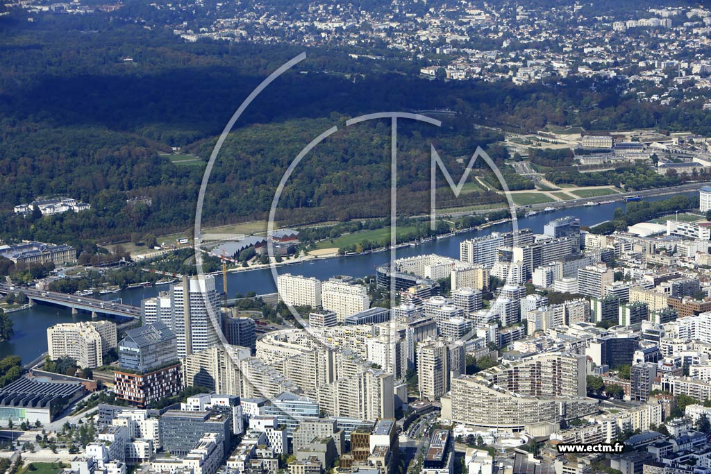 Photo arienne de Boulogne-Billancourt (Silly - Gallieni)