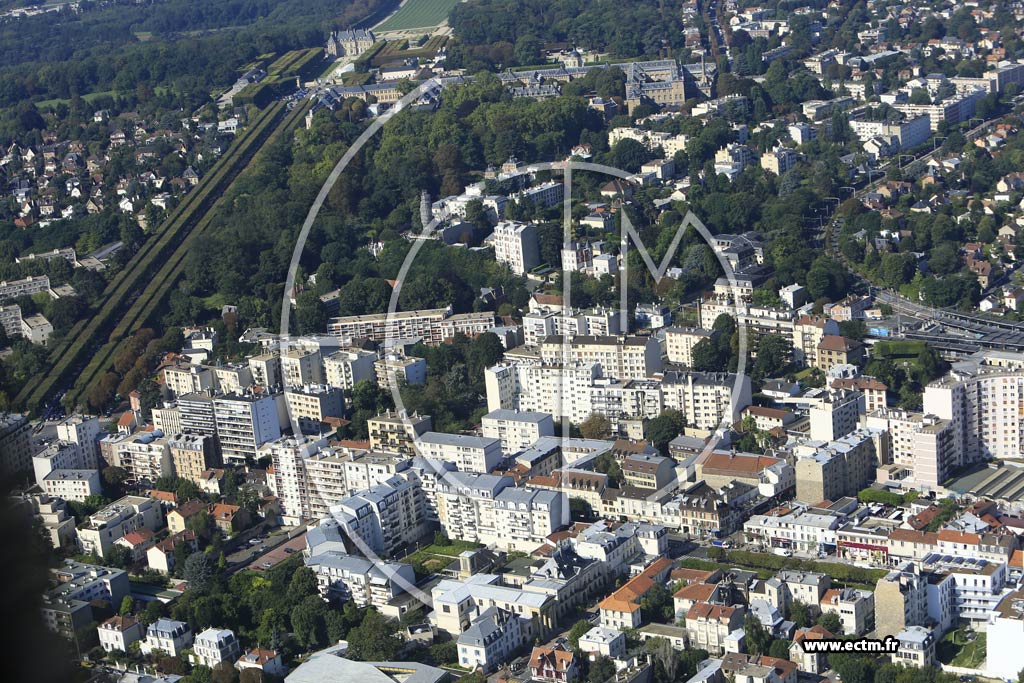 Photo arienne de Bourg-la-Reine (Gare)