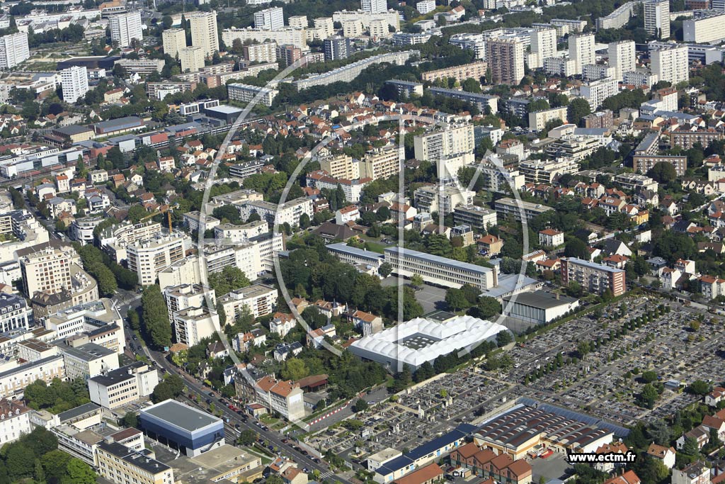 Photo arienne de Bourg-la-Reine (Mirebeau)