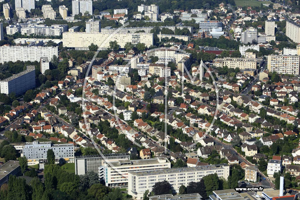Photo arienne de Cachan (Cit-Jardin)