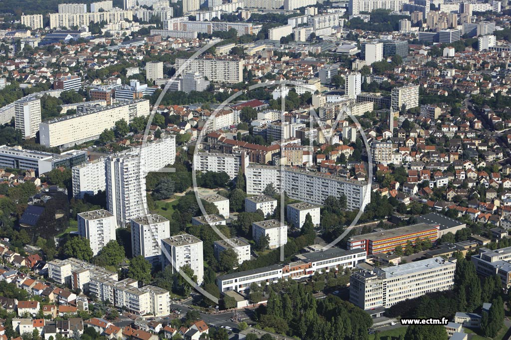 Photo arienne de Cachan (Cit-Jardin)