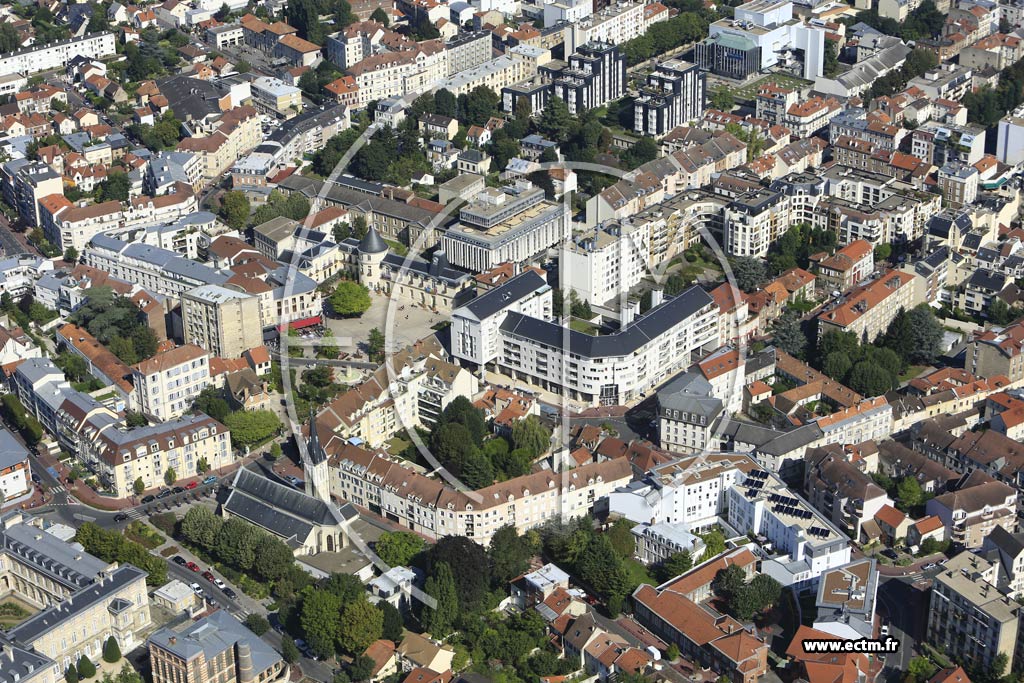 Photo arienne de Clamart (Quartier Centre)