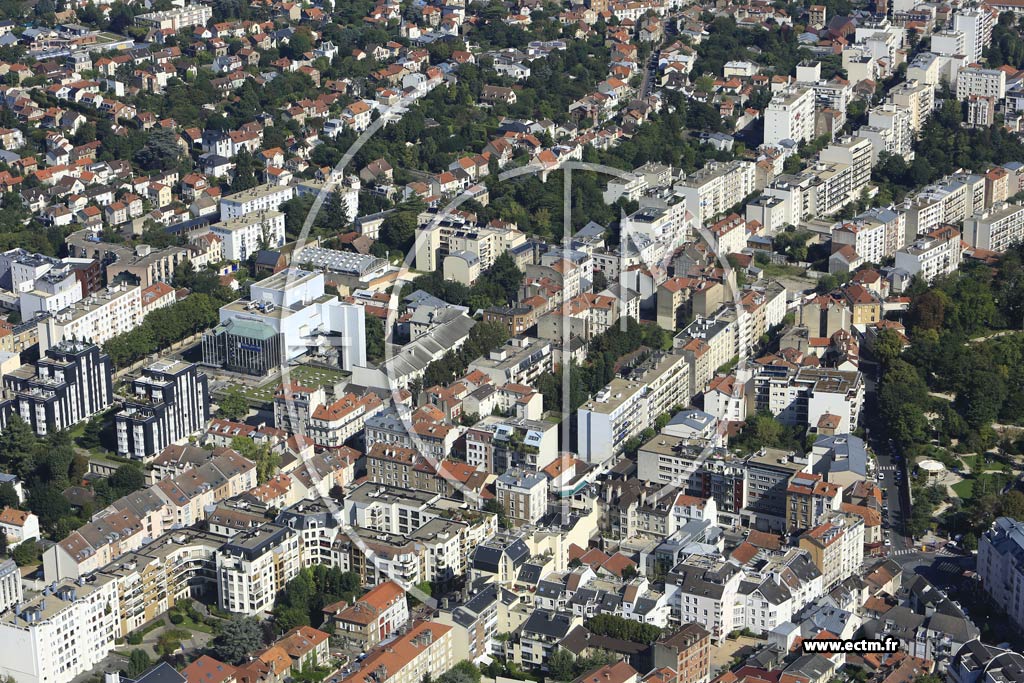 Photo arienne de Clamart (Quartier Centre)