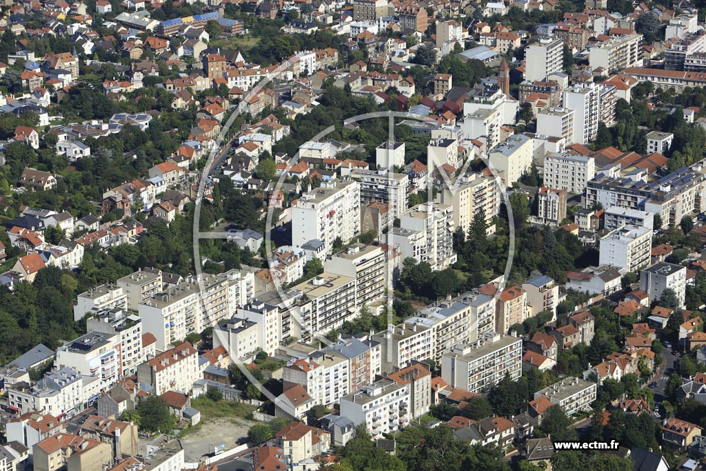Photo arienne de Clamart (Quartier Gare)