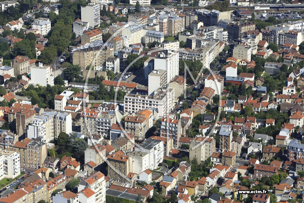 Photo arienne de Clamart (Quartier Gare)