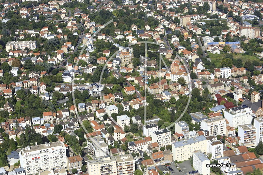 Photo arienne de Clamart (Quartier Gare)