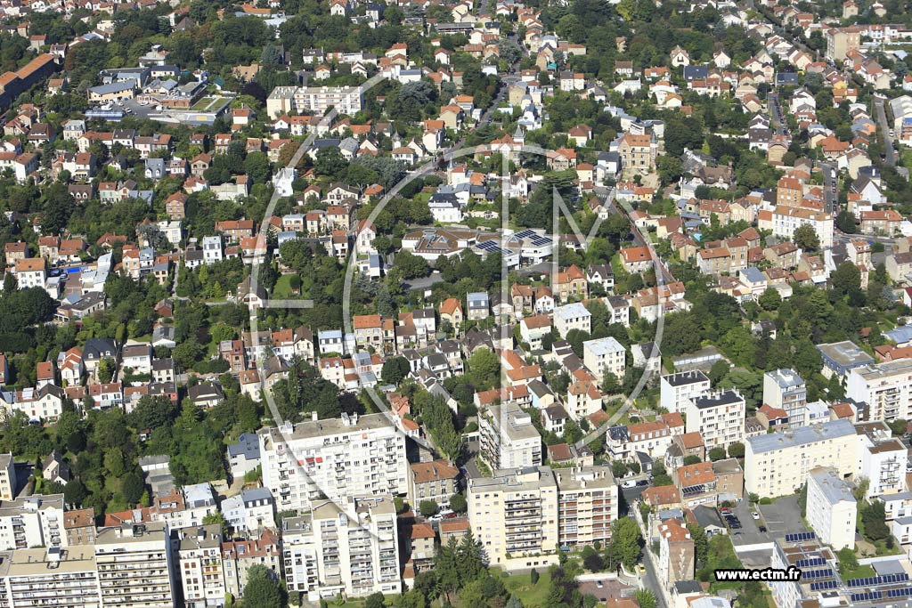 Photo arienne de Clamart (Quartier Gare)