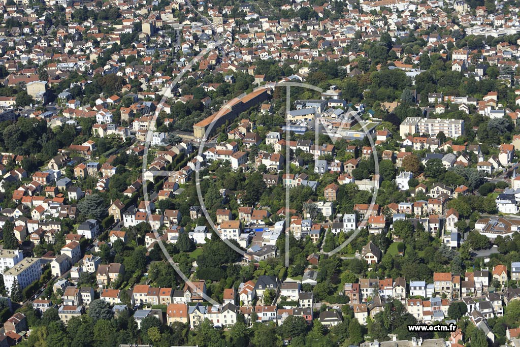 Photo arienne de Clamart (Quartier Gare)