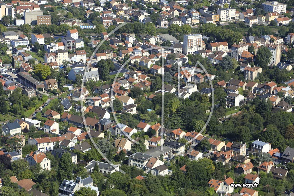 Photo arienne de Clamart (Quartier Gare)
