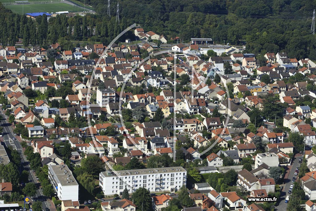 Photo arienne de Clamart (Quartier Jardin Parisien)