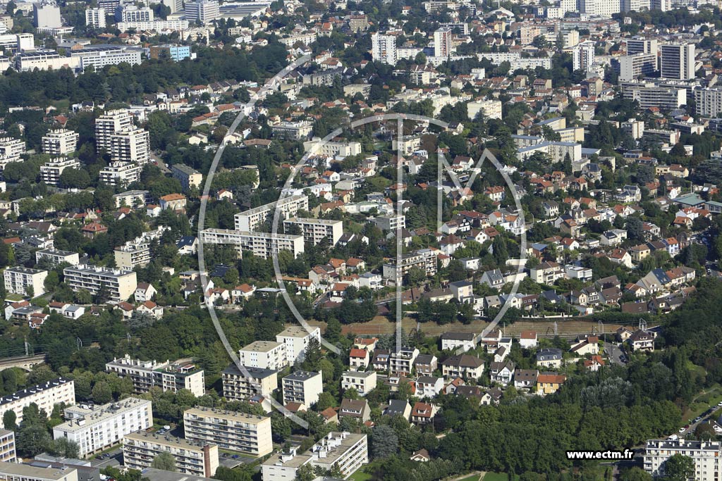 Photo arienne de Fontenay-aux-Roses (Blagis - Gare)