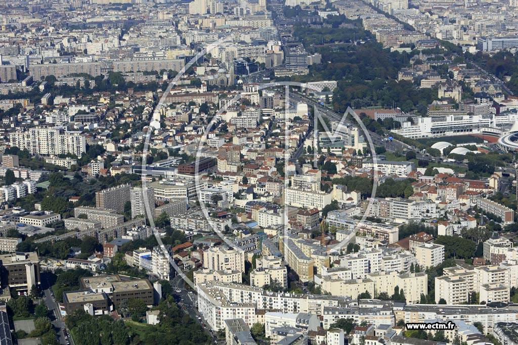 Photo arienne de Gentilly