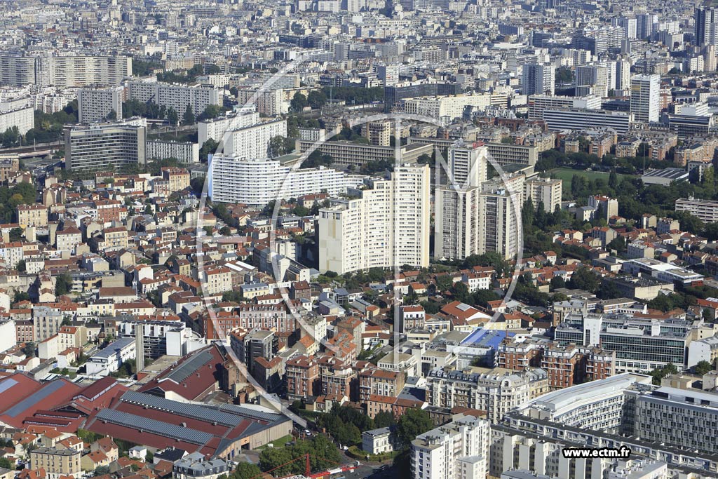 Photo arienne de Malakoff (Centre-ville - Jean Jaurs)