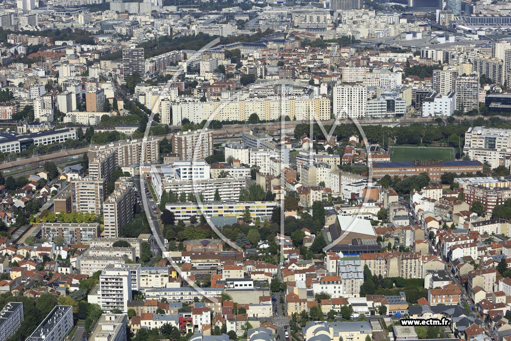 Photo arienne de Malakoff (Centre-ville - Jean Jaurs)