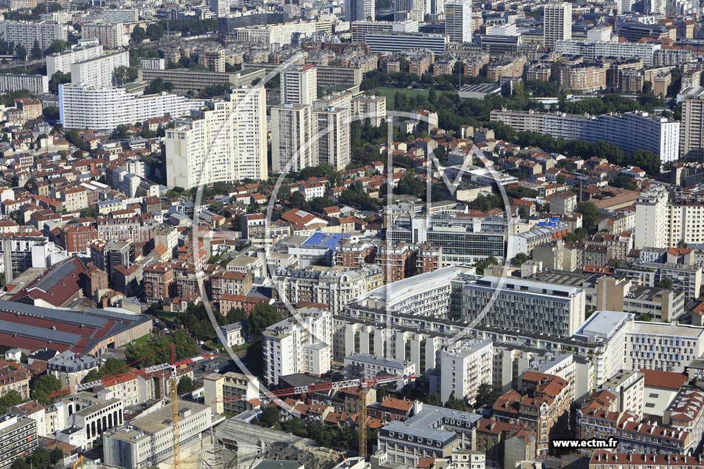 Photo arienne de Montrouge (Village Jean Jaurs)