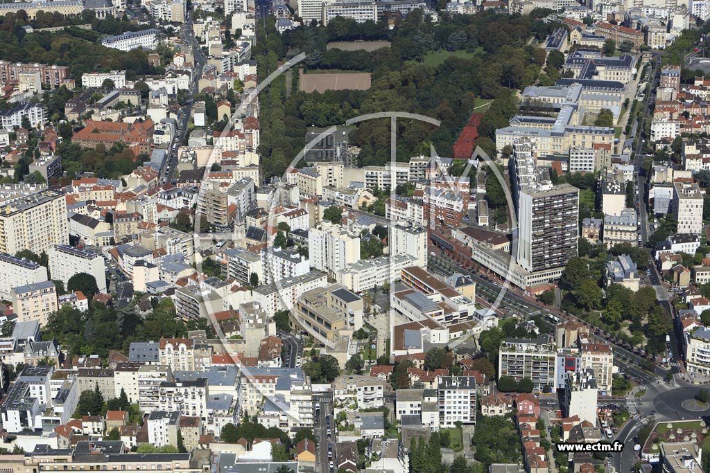 Photo arienne de Vanves (Centre Saint-Rmy)