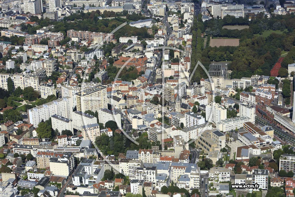 Photo arienne de Vanves (Centre Saint-Rmy)