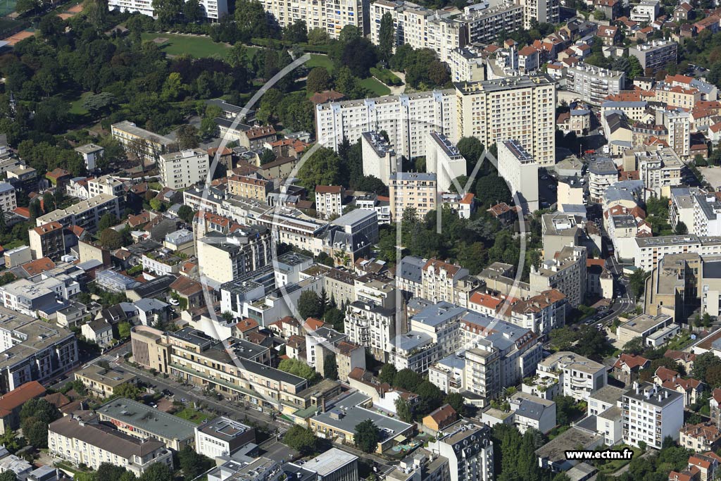 Photo arienne de Vanves (Centre Saint-Rmy)