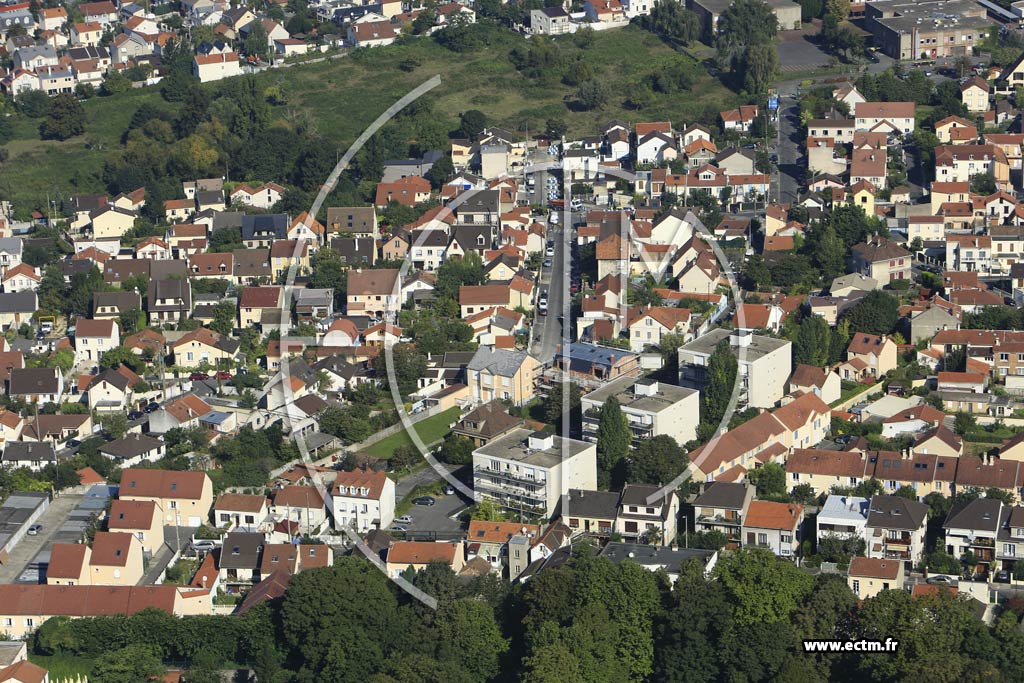 Photo arienne de Villejuif (les Monts Cuchets)