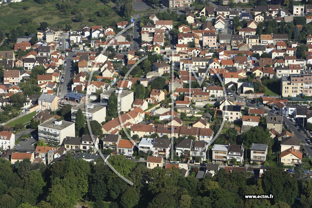 Photo arienne de Villejuif (les Monts Cuchets)