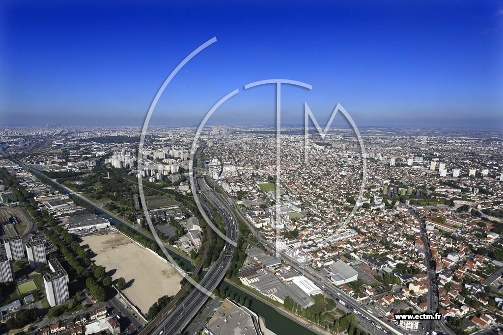 Photo arienne de Bobigny (Quartier douard-Vaillant)