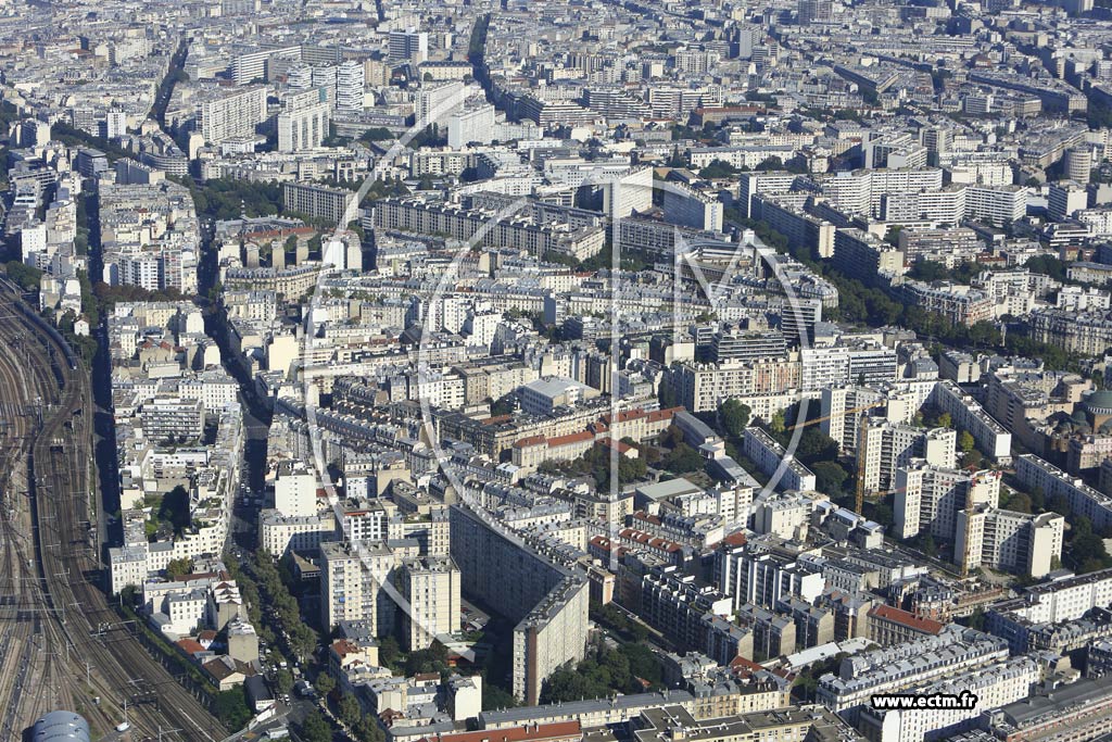 Photo arienne de Paris 12e arr. (Quartier de Picpus)