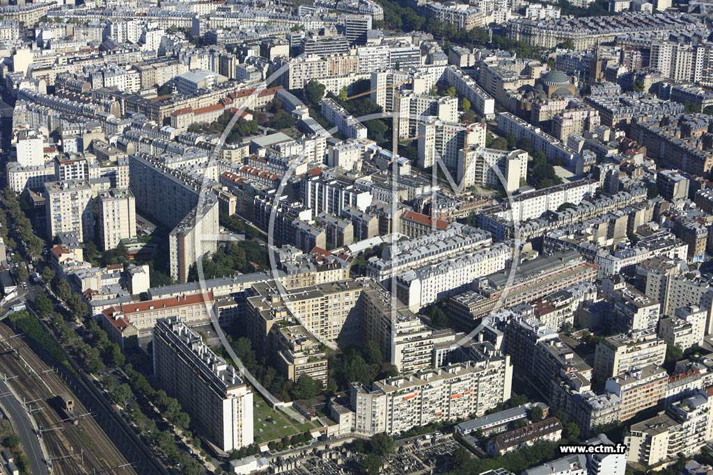 Photo arienne de Paris 12e arr. (Quartier de Picpus)